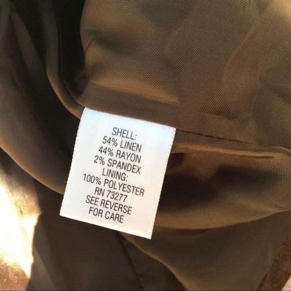 Apt. 9 Women’s Brown Blazer Linen Size 4 - Picture 6 of 8